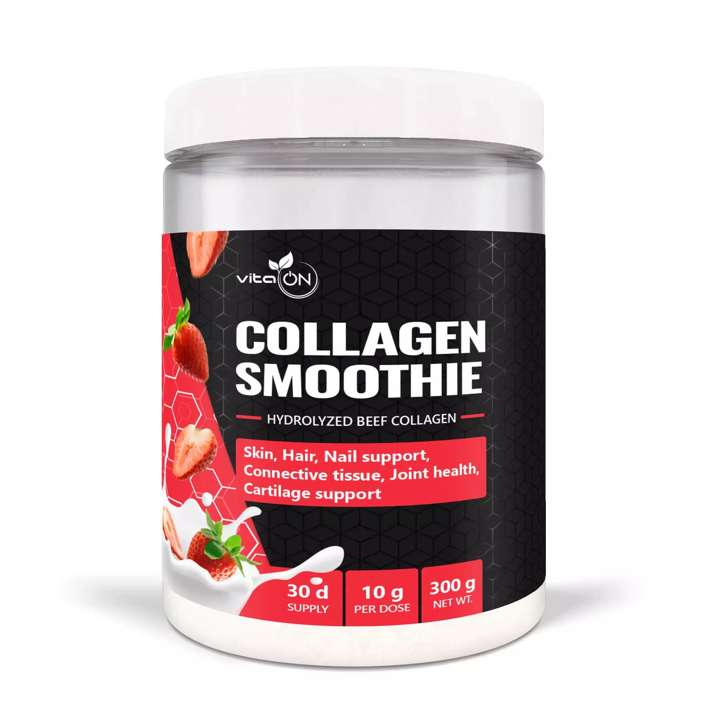 Collagen Smoothie - μια πηγή υδρολυμένου κολλαγόνου, που παρέχει υγιή συνδετικό ιστό, υγιείς αρθρώσεις, μαλλιά και δέρμα.